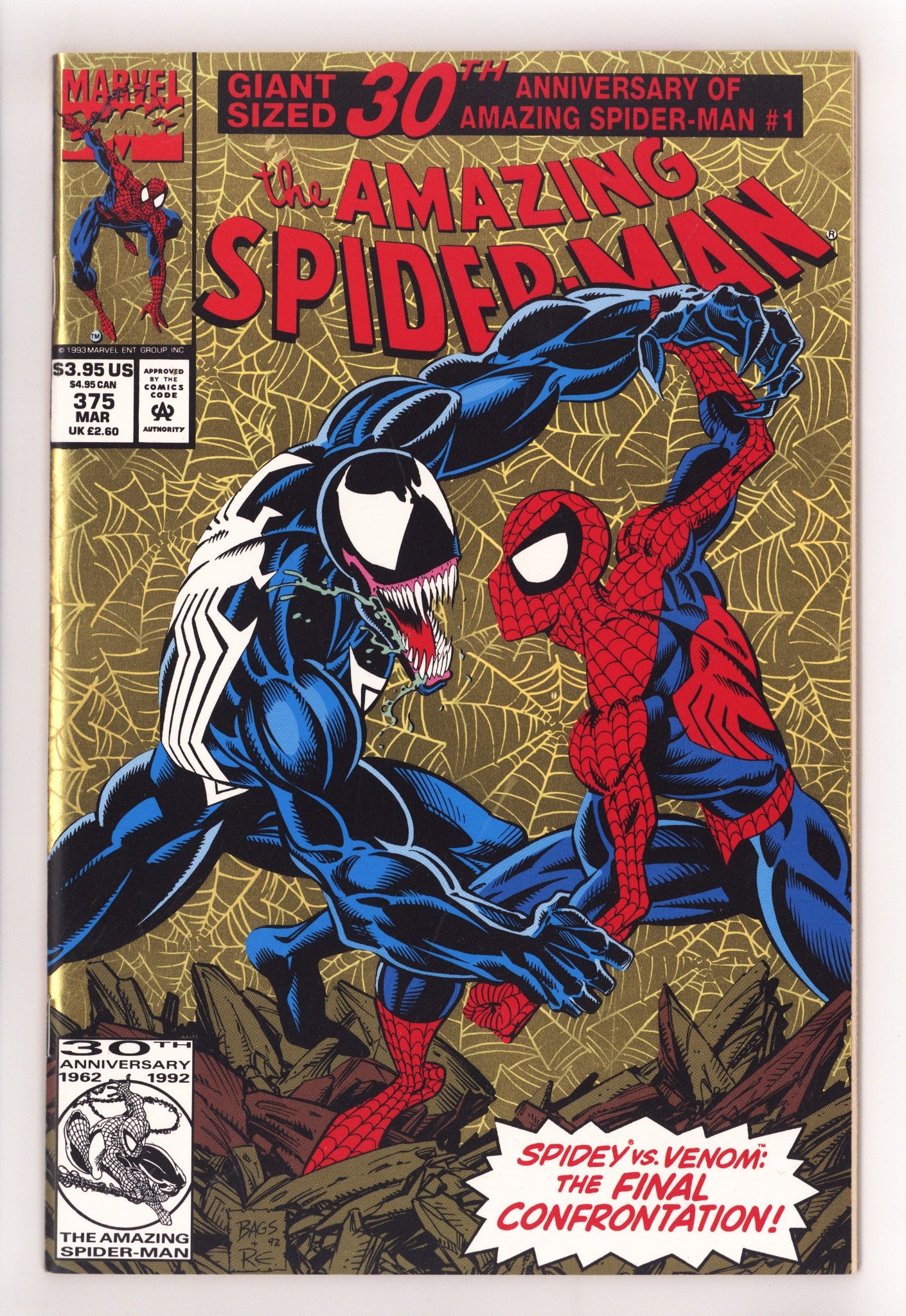 The Amazing Spider-Man Vol 1 375 NM- (9.2) (1993) 