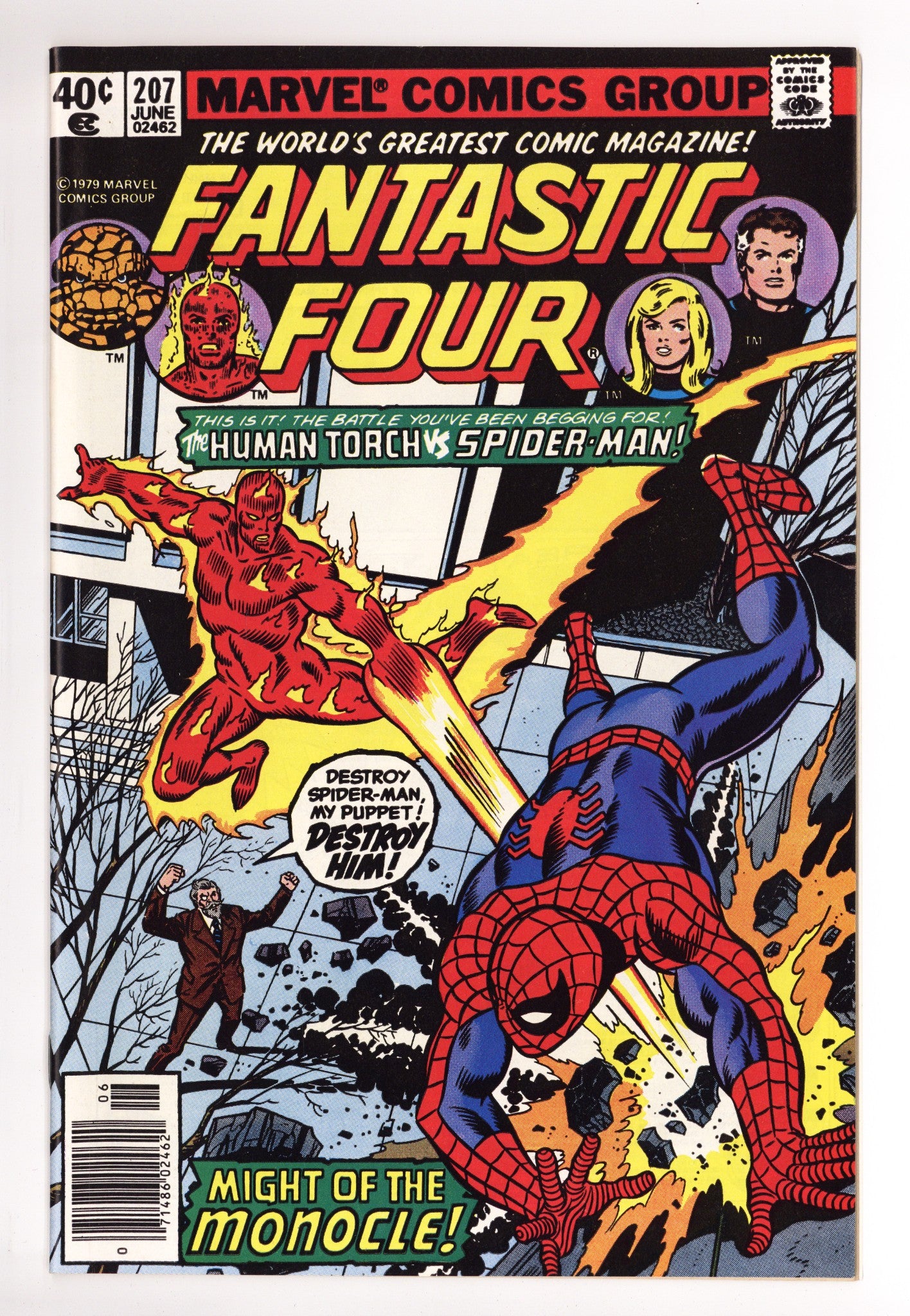 Fantastic Four Vol 1 207 NM- (9.2) (1979) Newsstand 