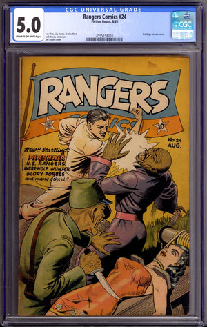 Rangers Comics 24 CGC 5.0 (VG/FN) (1945)