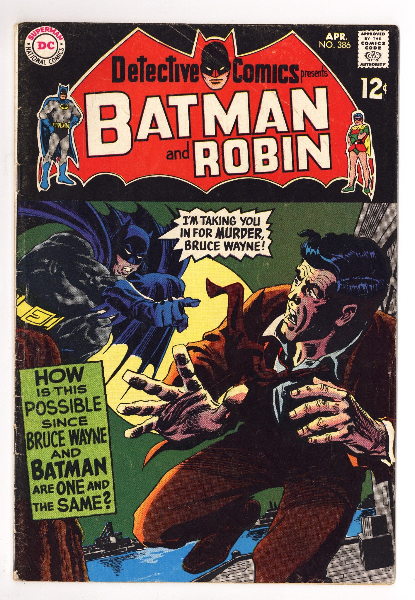 Detective Comics Vol 1 386 VG+ (4.5) (1969) 