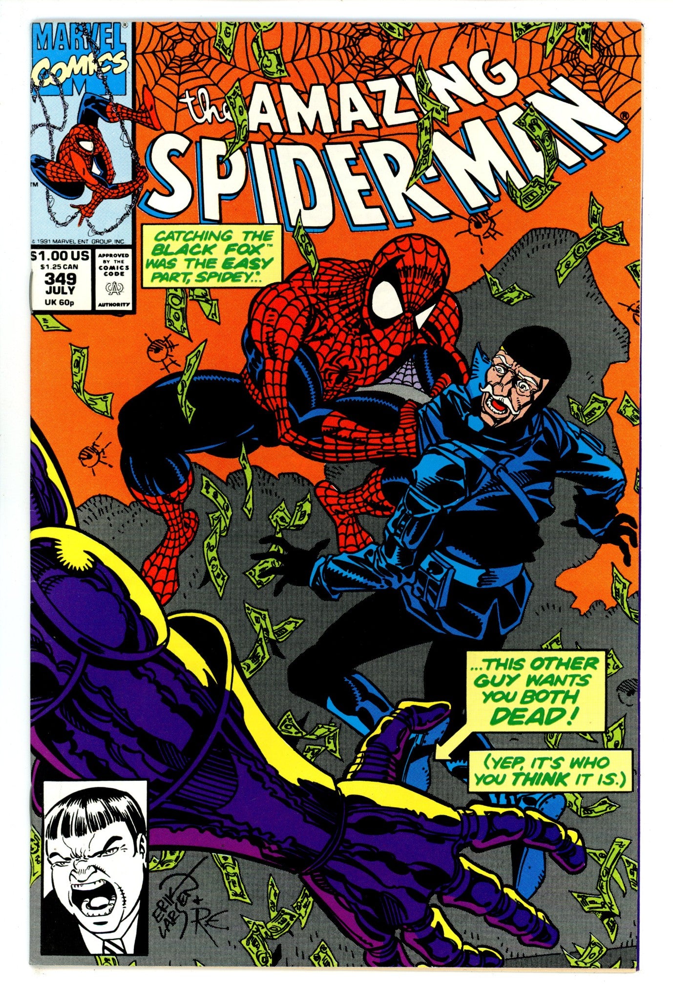 The Amazing Spider-Man Vol 1 349 VF- (7.5) (1991) 