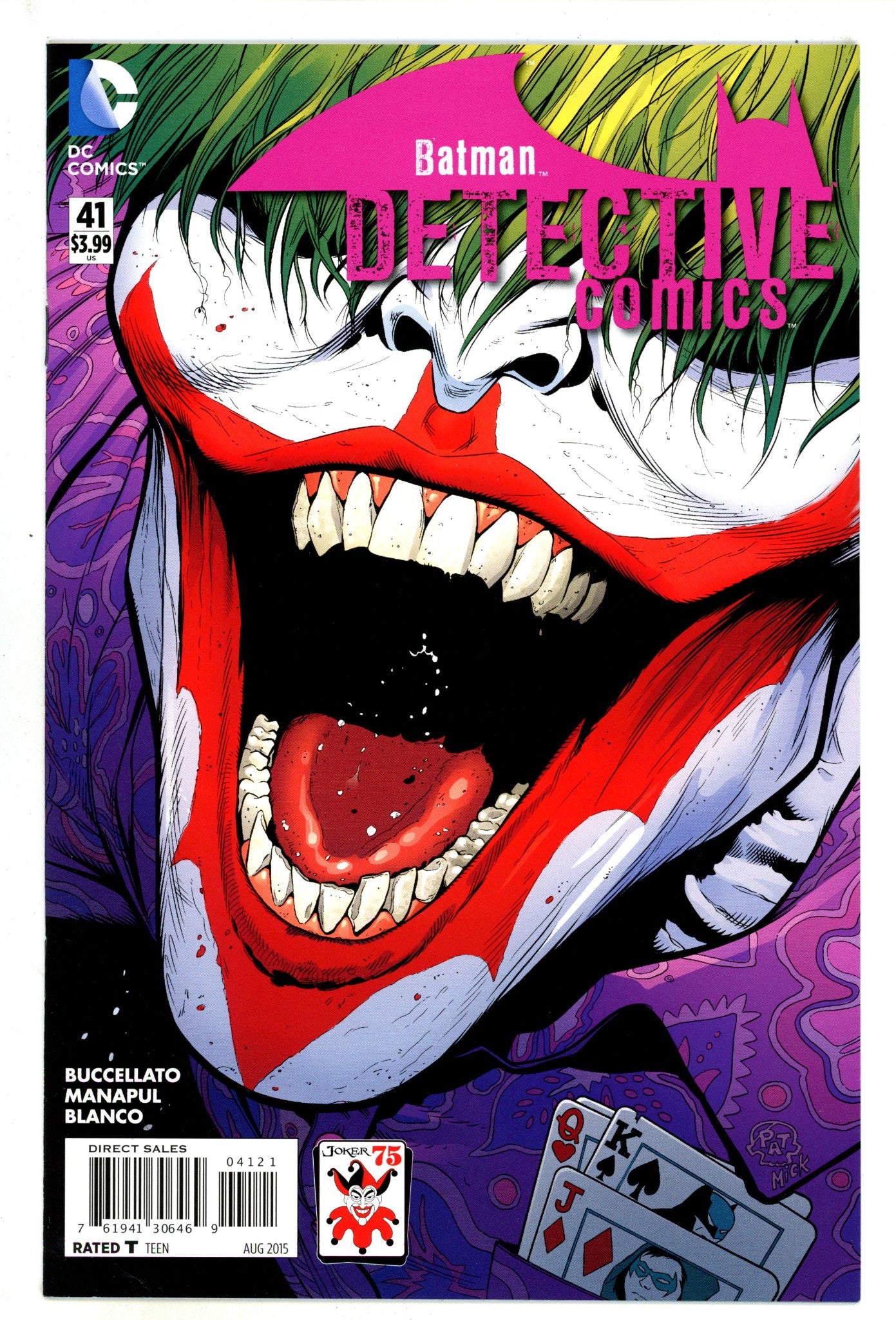 Detective Comics Vol 2 41 High Grade (2015) Gleason Variant 