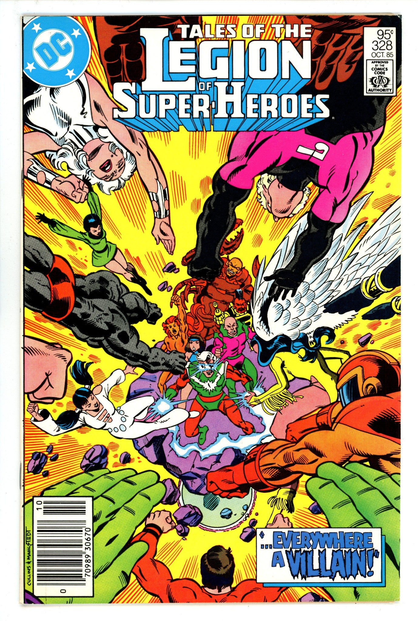 Tales of the Legion of Super-Heroes 328 VF- (7.5) (1985) Canadian Price Variant 