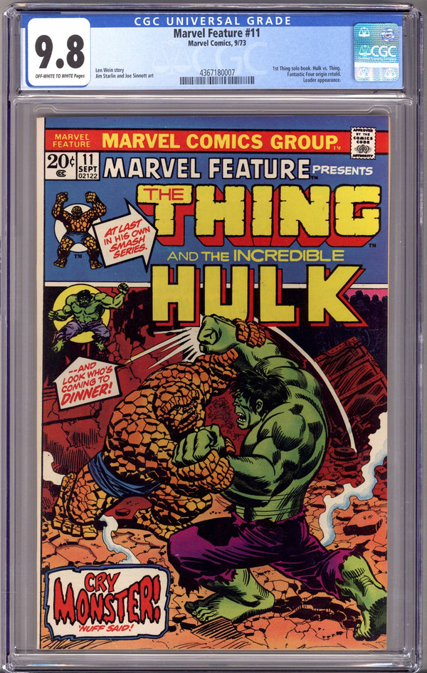 Marvel Feature Vol 1 11 CGC 9.8 (NM/M) (1973)