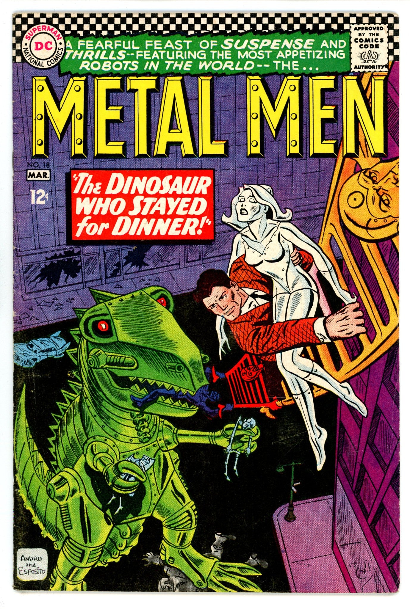 Metal Men Vol 1 18 VG+ (4.5) (1966) 