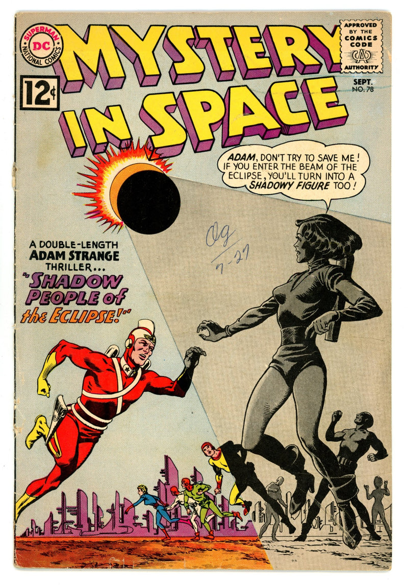 Mystery in Space Vol 1 78  GD (2.0) Cover Detached  (1962)        
