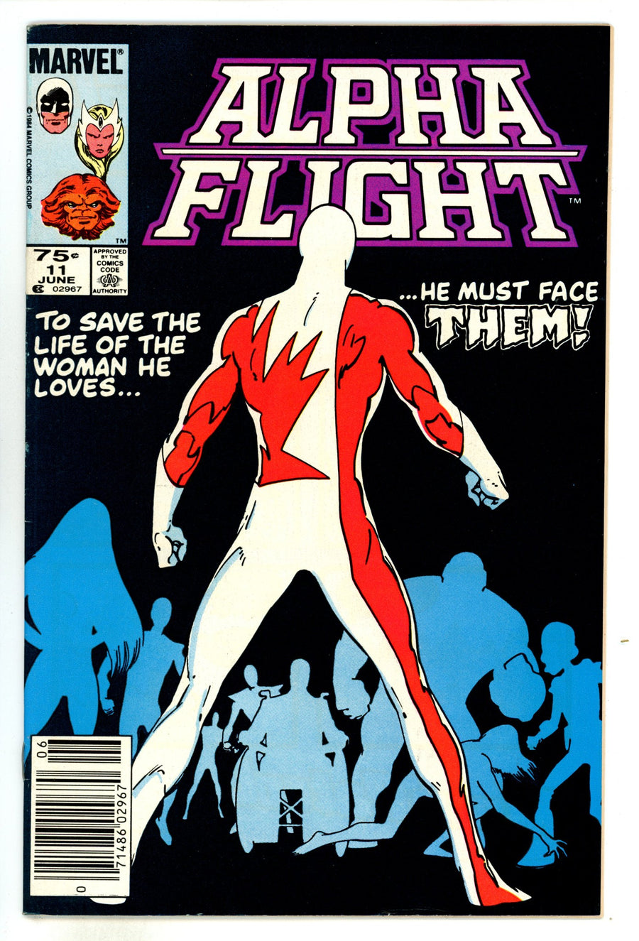 Alpha Flight Vol 1 11  VF- (7.5)  (1984)  Canadian Price Variant  