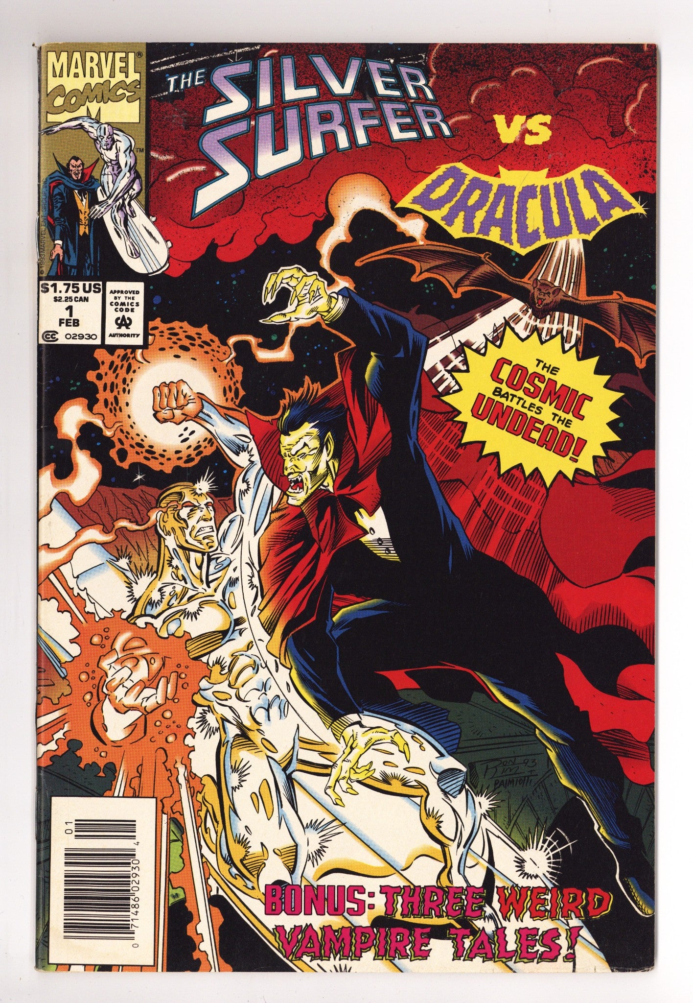 Silver Surfer vs. Dracula 1 Mid Grade (1994) 