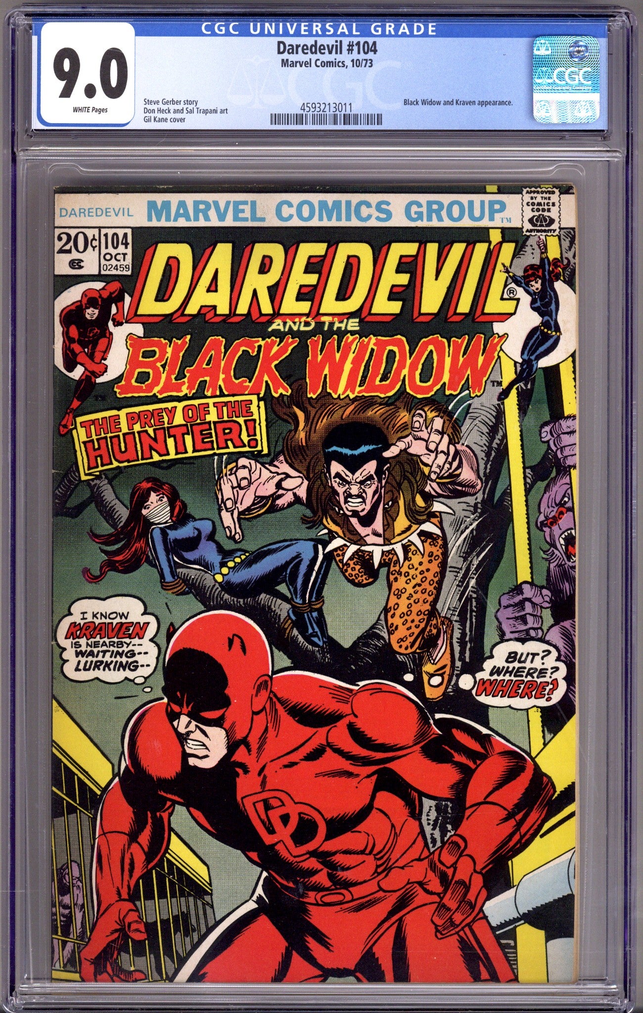 Daredevil Vol 1 104 CGC 9.0 (VF/NM) (1973) 