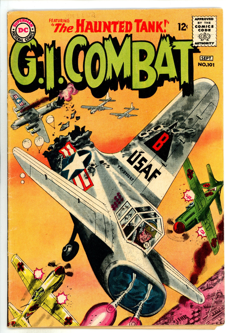 G.I. Combat Vol 1 101 VG (4.0) Interior Cover Tape (1963) 