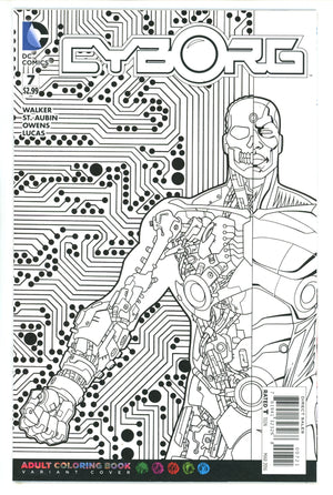 Cyborg Vol 1 7 Adult Coloring Book Variant (2016)