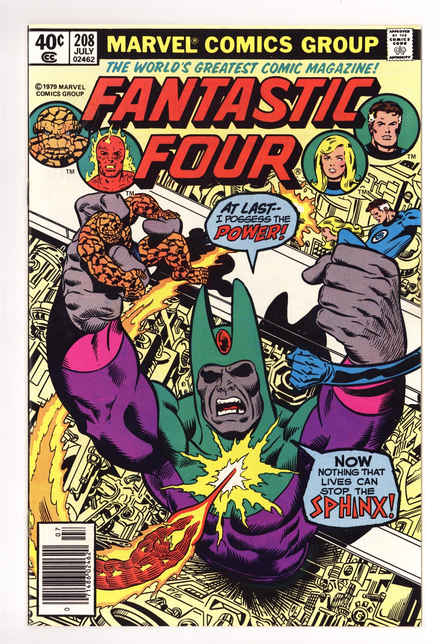 Fantastic Four Vol 1 208 VF/NM (9.0) (1979) Newsstand 