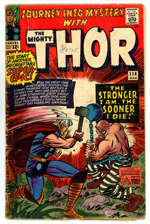 Journey into Mystery Vol 1 114 GD/VG (3.0) (1965) 