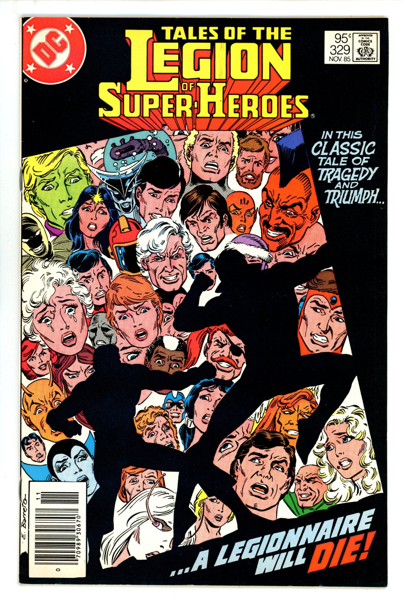 Tales of the Legion of Super-Heroes 329 FN+ (6.5) (1985) Canadian Price Variant 