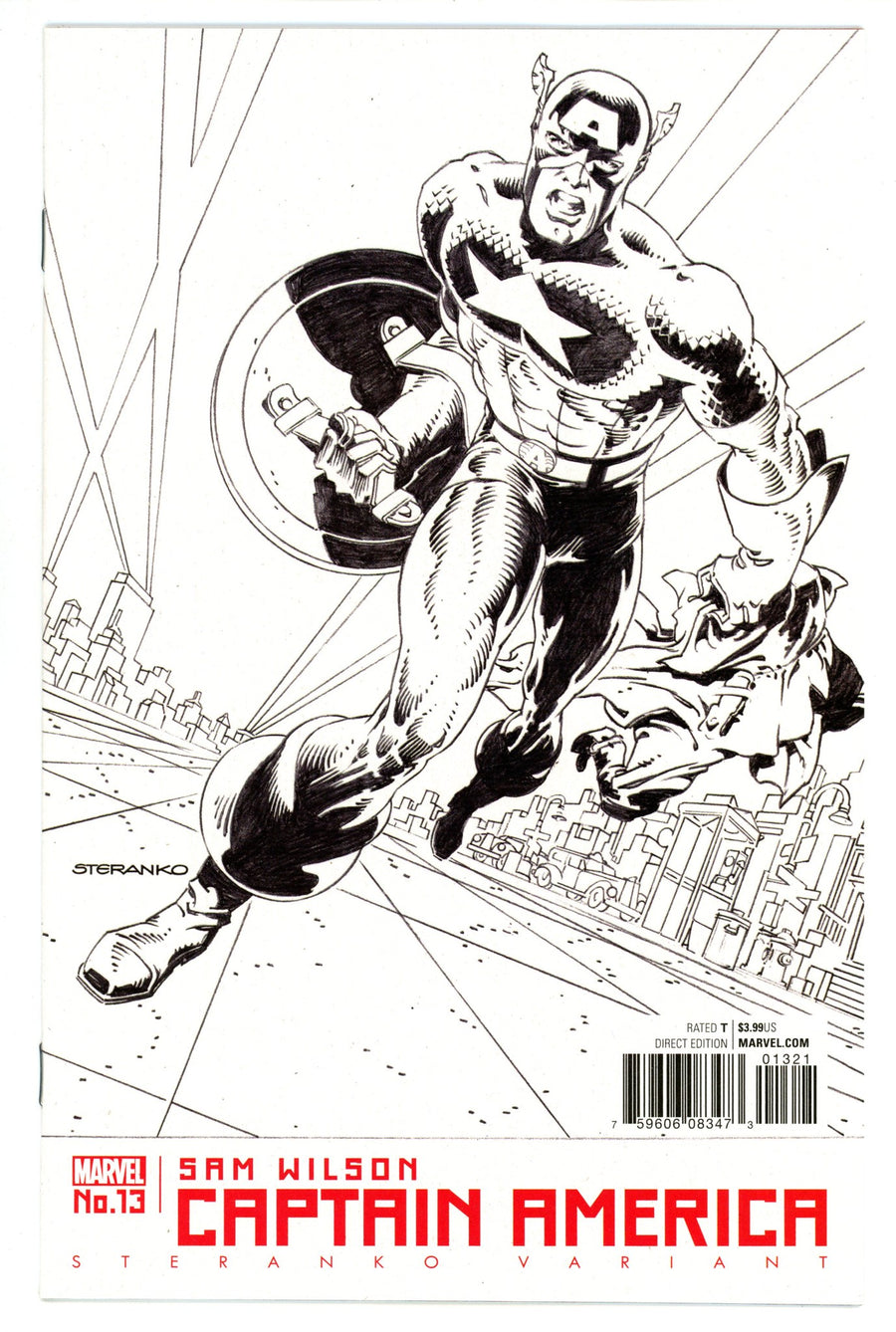 Captain America: Sam Wilson 13 High Grade (2016) Steranko Sketch Variant 