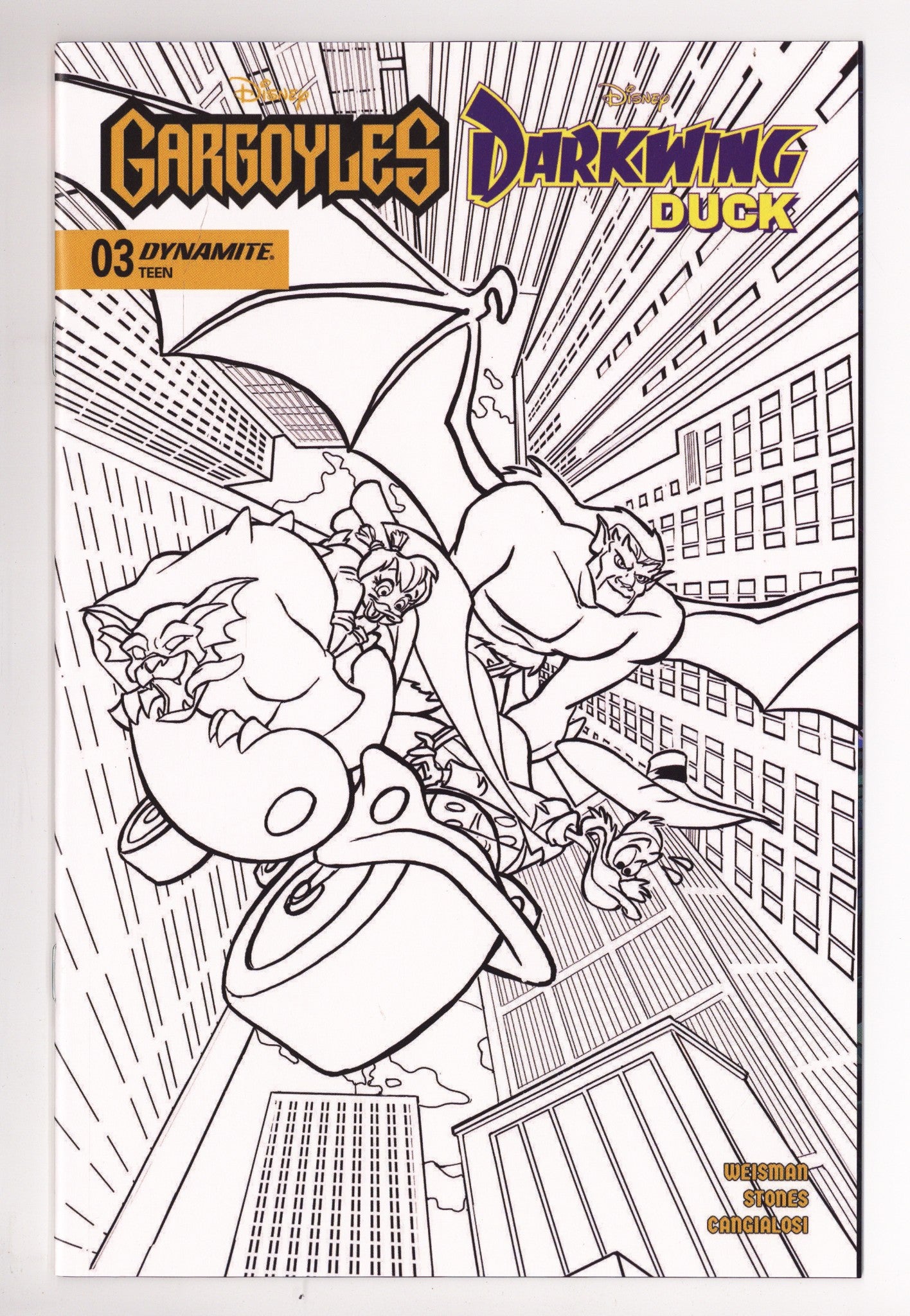 Gargoyles Darkwing Duck 3 Stones B&W Incentive (2026)