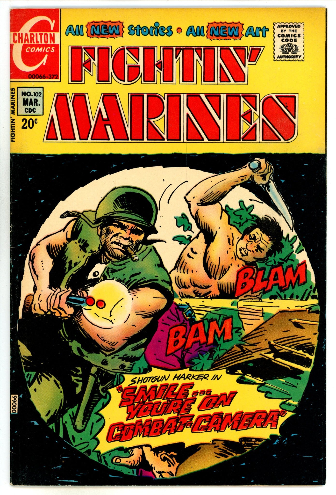 Fightin' Marines 102 VG+ (4.5) (1972) 
