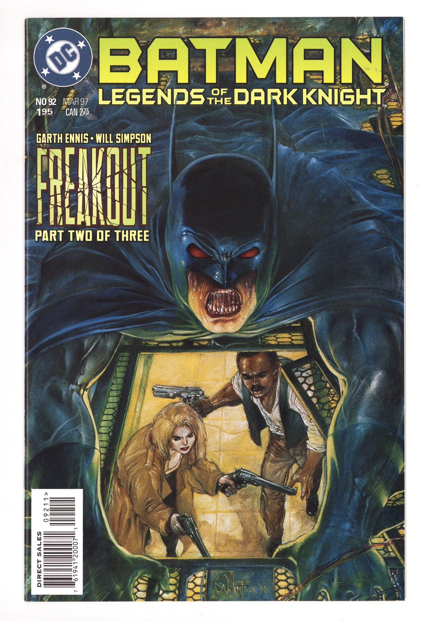 Batman: Legends of the Dark Knight 92 High Grade (1997) 