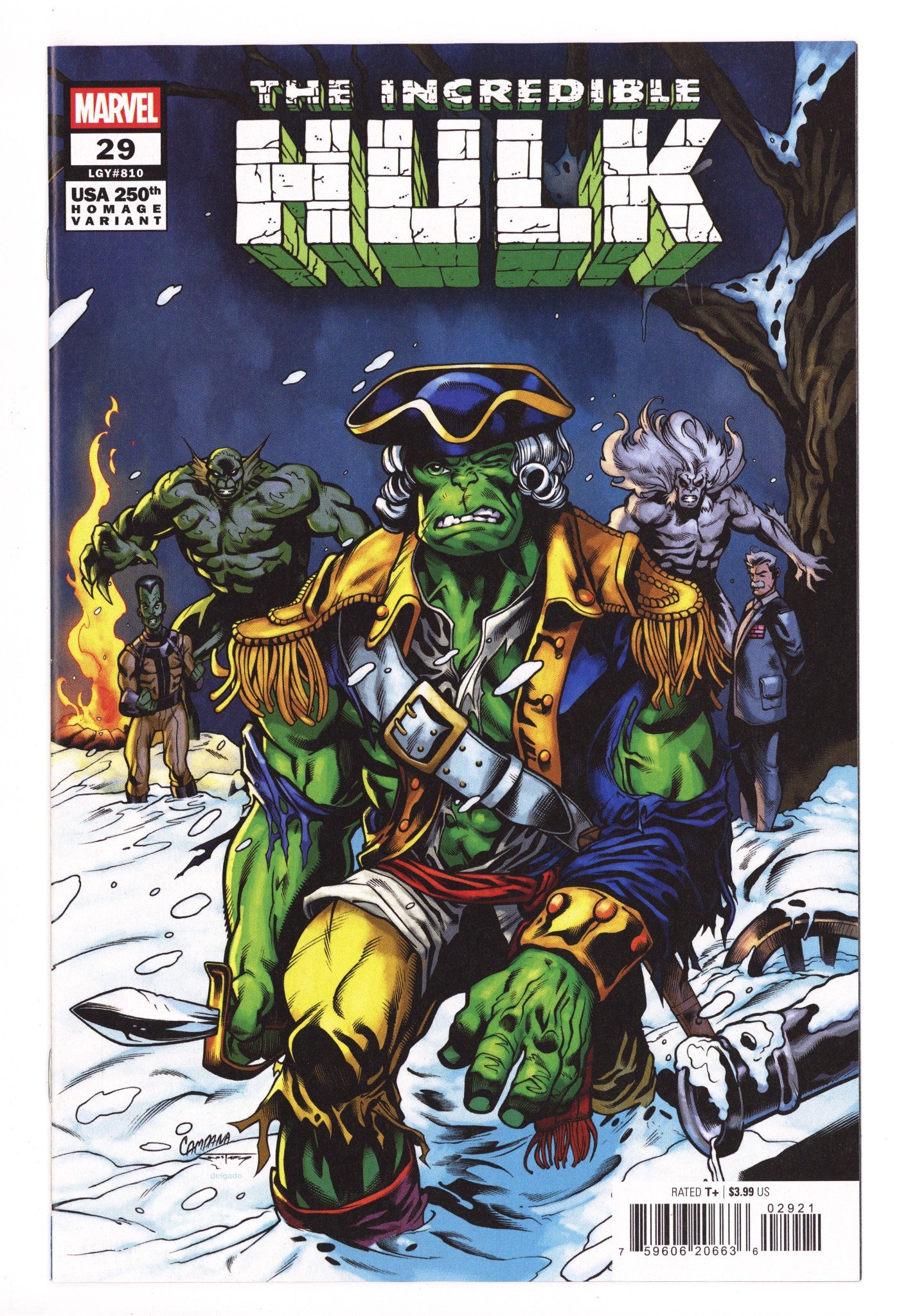 Incredible Hulk Vol 4 29 Campana Homage Variant (2025)