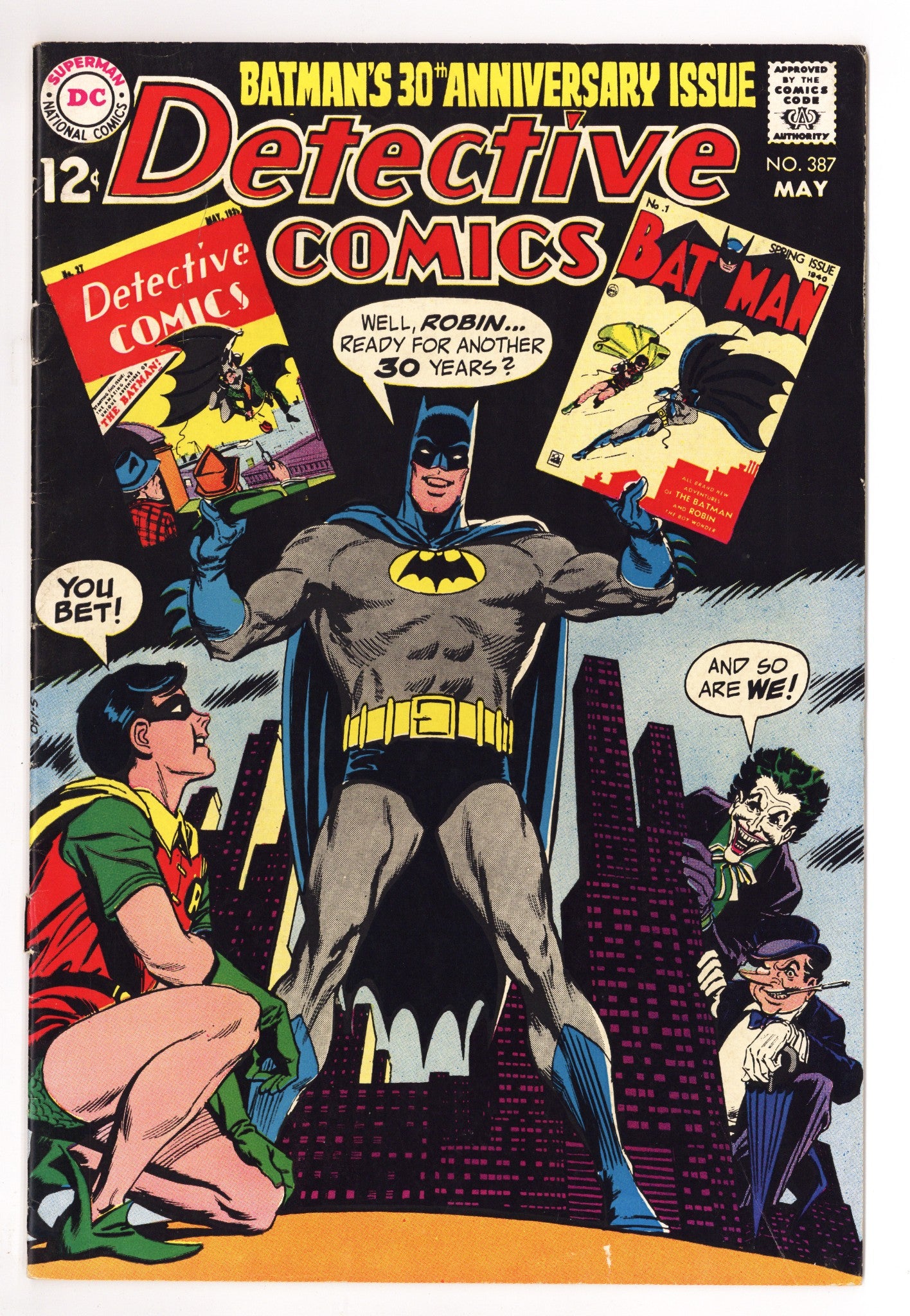 Detective Comics Vol 1 387 FN (6.0) Apparent, Bottom Staple Detached (1969) 