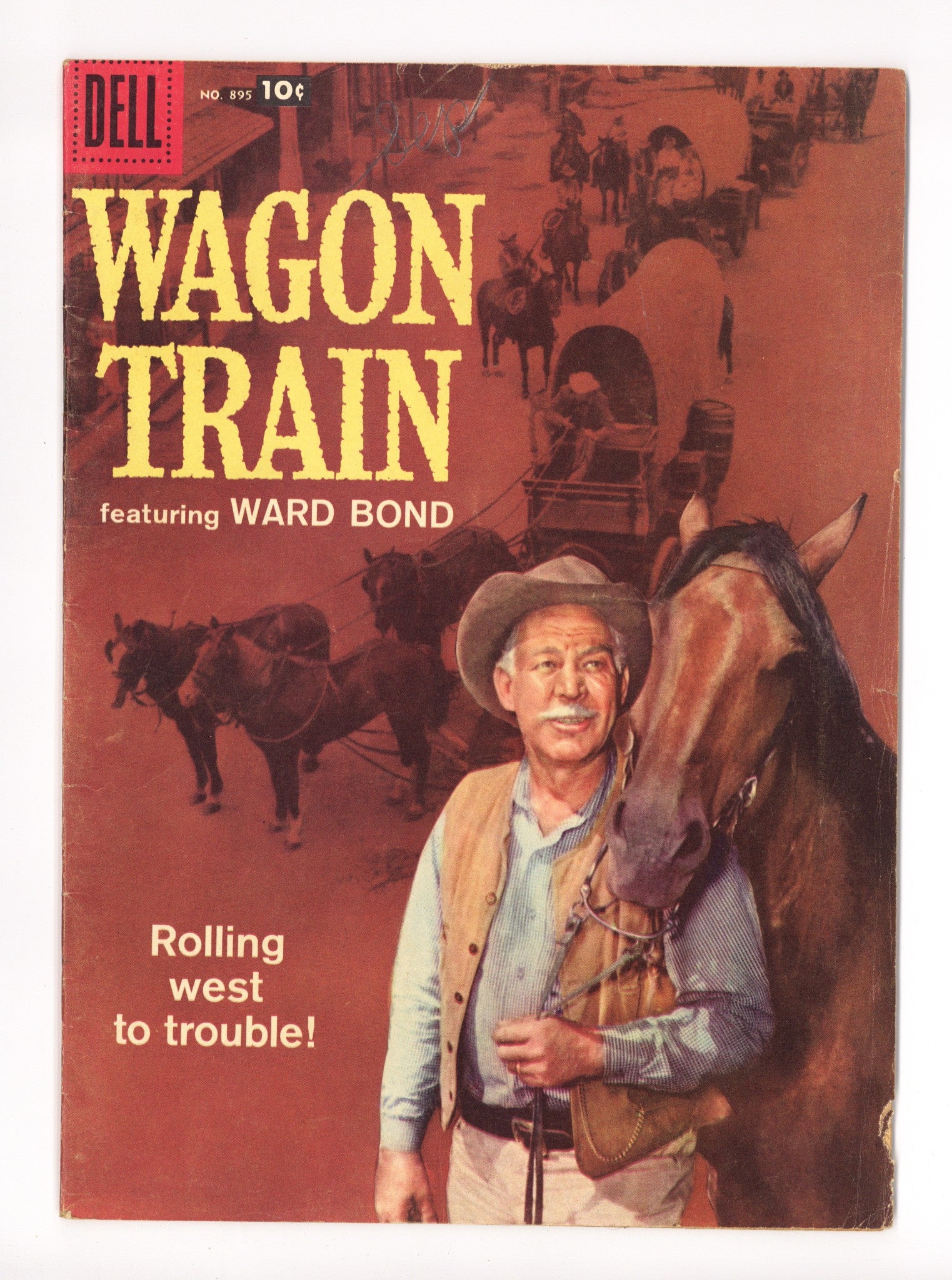 Four Color Vol 2 895 VG (4.0) Wagon Train (1958) 