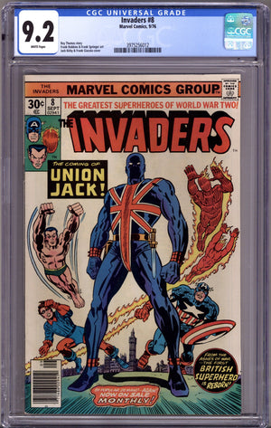 The Invaders Vol 1 8 CGC 9.2 (NM-) (1976)