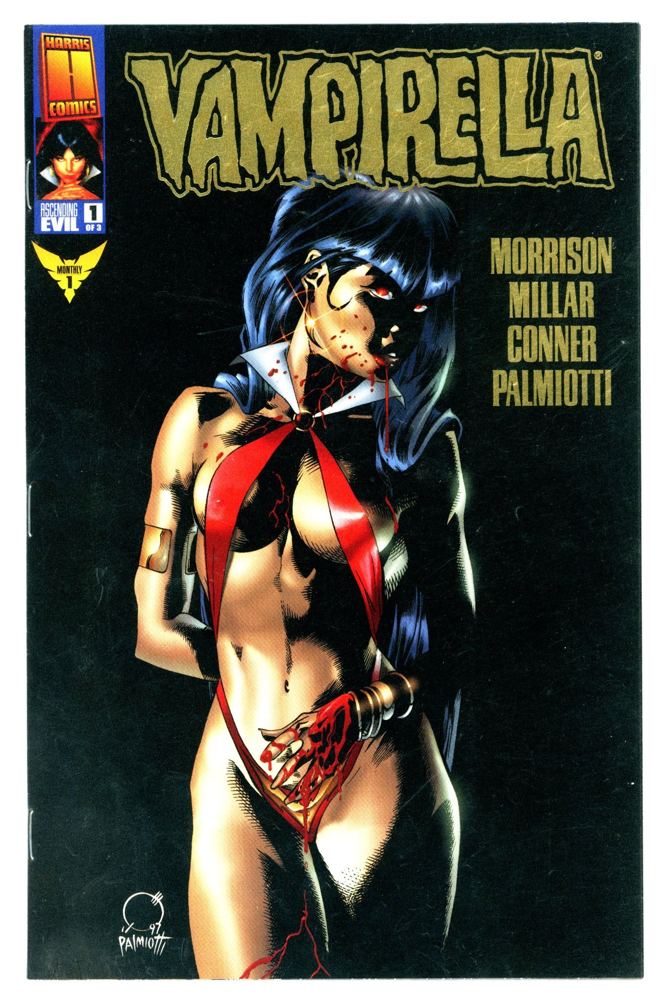 Vampirella Monthly 1 Palmiotti Gold Foil Variant VF+ (1997)