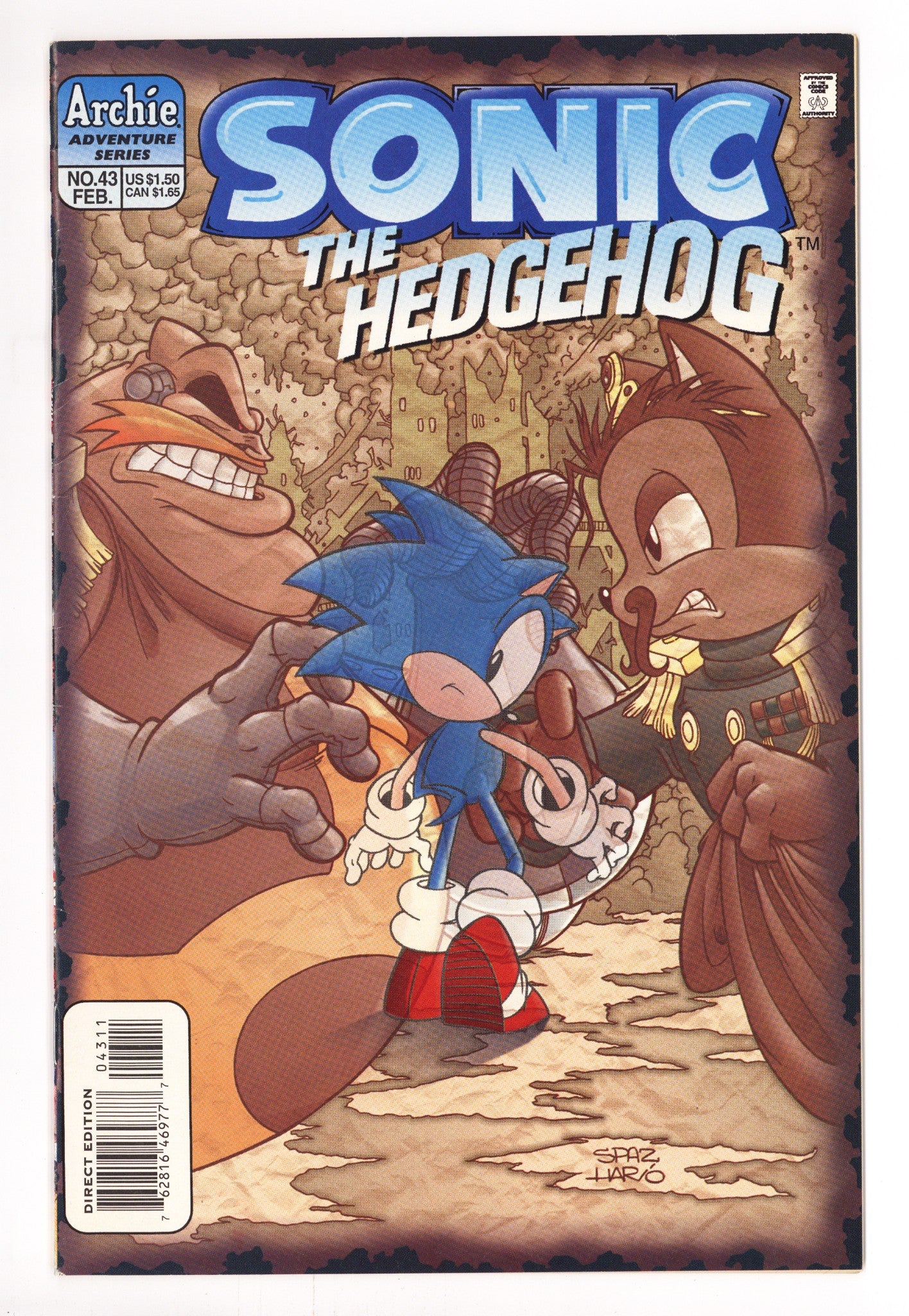 Sonic the Hedgehog Vol 2 43 Mid Grade (1997) 