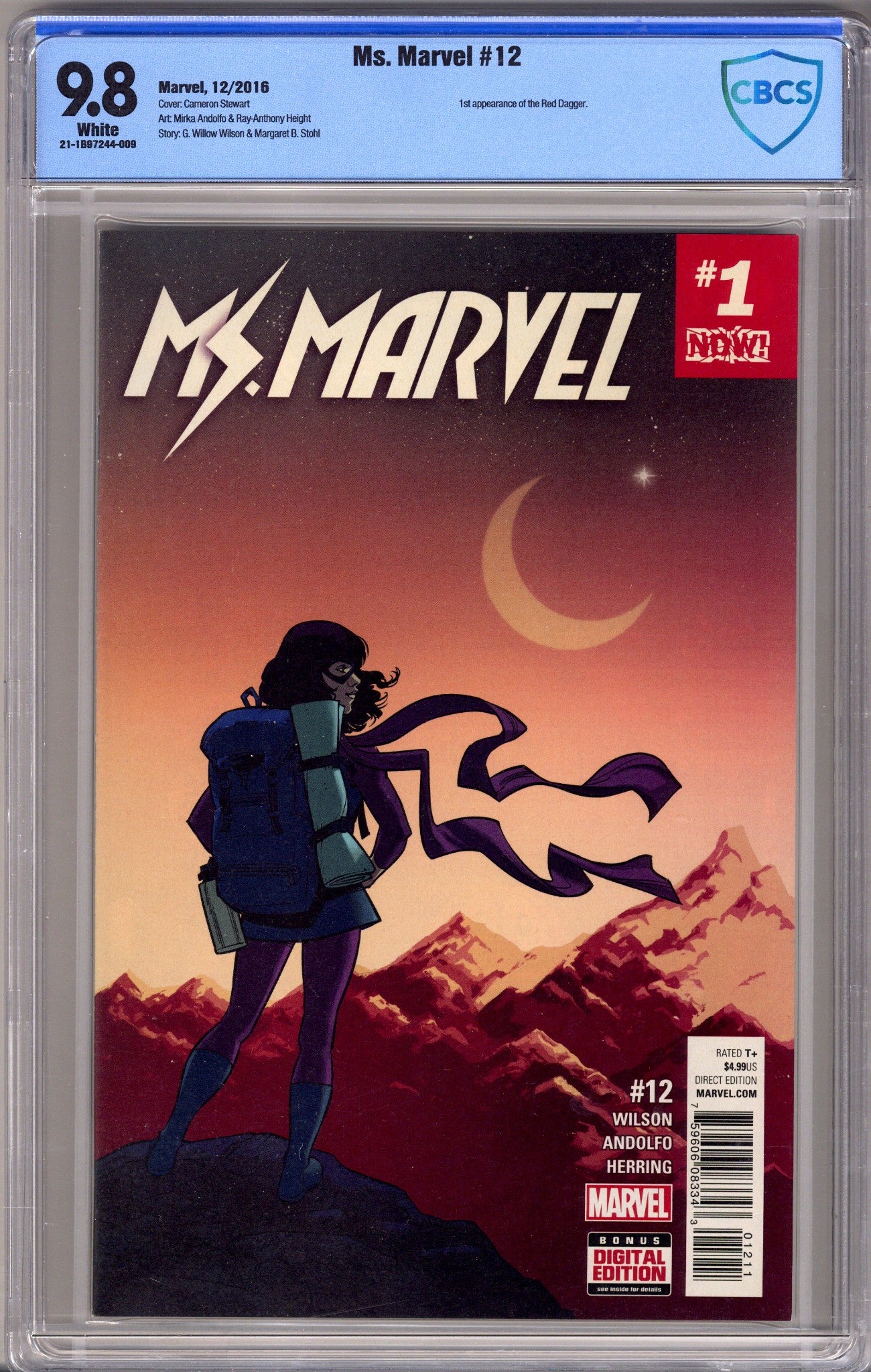 Ms. Marvel Vol 4 12 CBCS 9.8 (NM/M) (2016) 