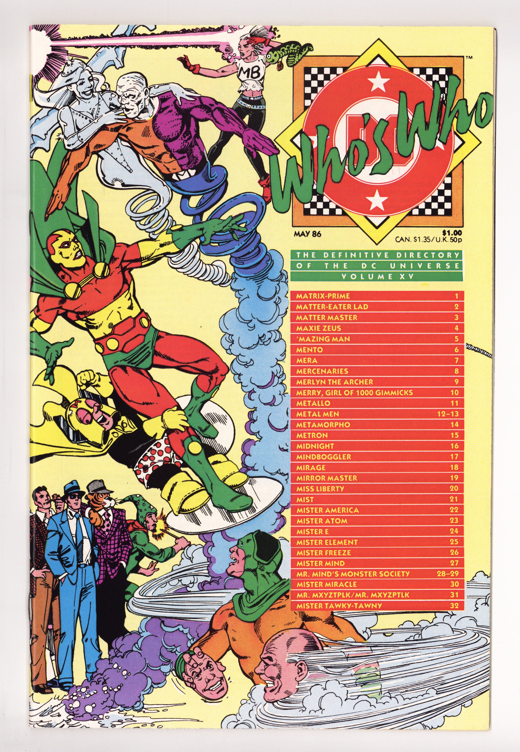 Who's Who: The Definitive Directory of the DC Universe 15 High Grade (1986) 