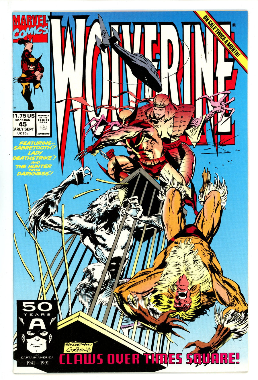 Wolverine Vol 2 45 NM- (9.2) (1991) 