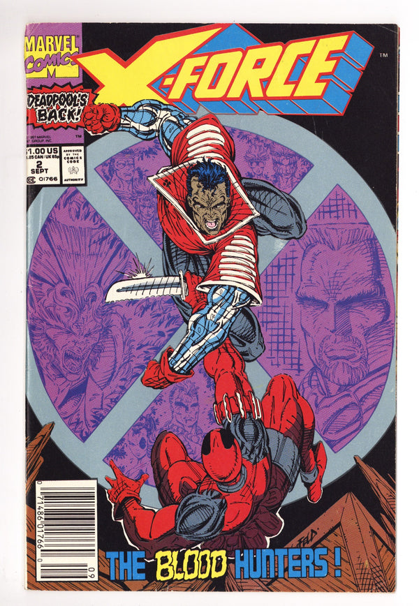 X-Force Vol 1 2 Mid Grade (1991) Newsstand