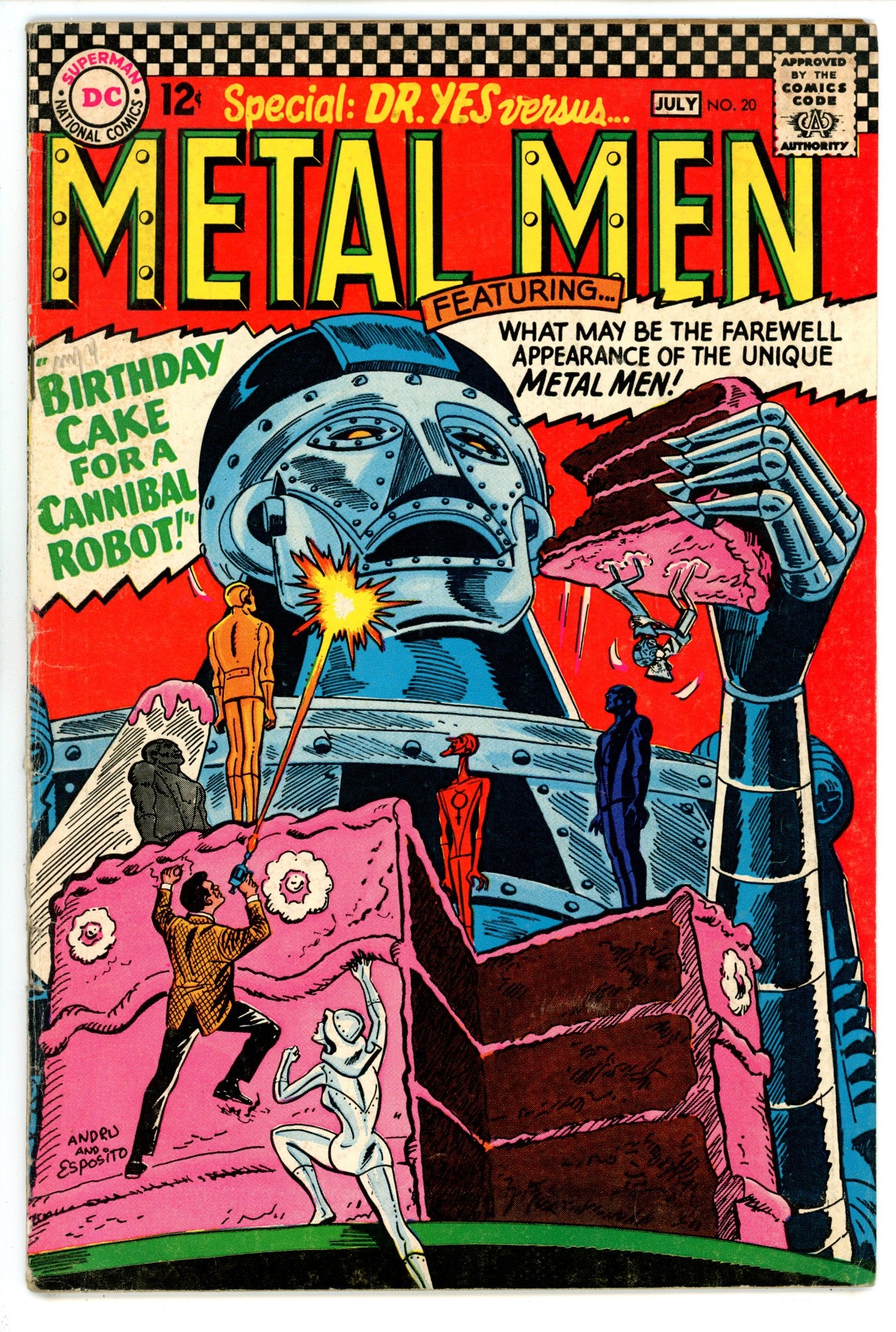 Metal Men Vol 1 20 VG (4.0) (1966) 