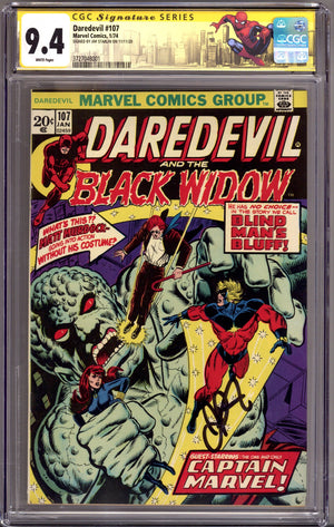 Daredevil Vol 1 107 CGC 9.4 (NM) (1974) Signed x1 Cover Jim Starlin
