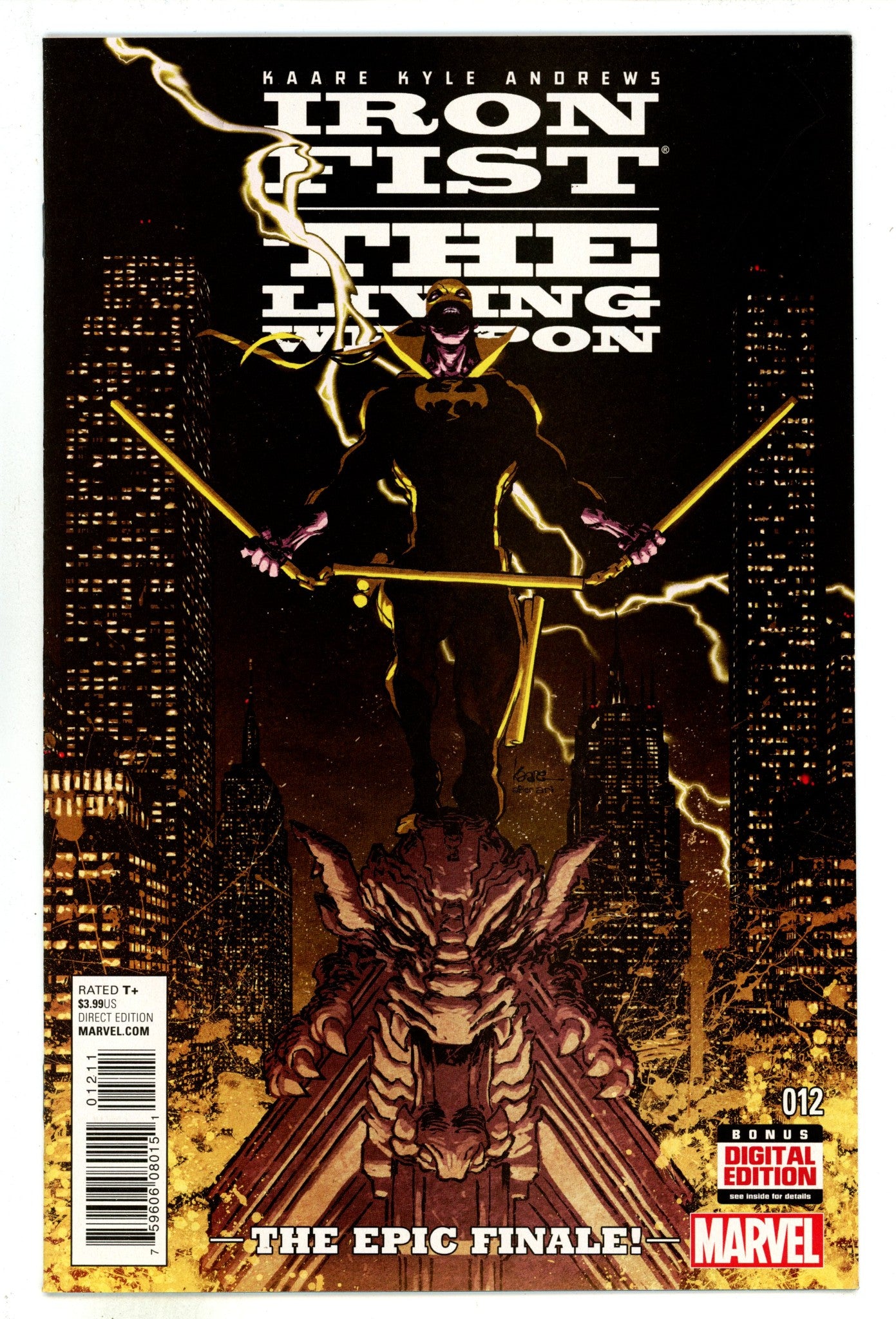 Iron Fist, the Living Weapon 12 High Grade (2015) 