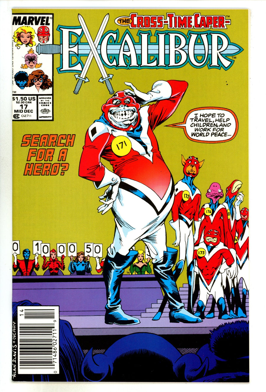 Excalibur Vol 1 17 High Grade (1989) Newsstand 