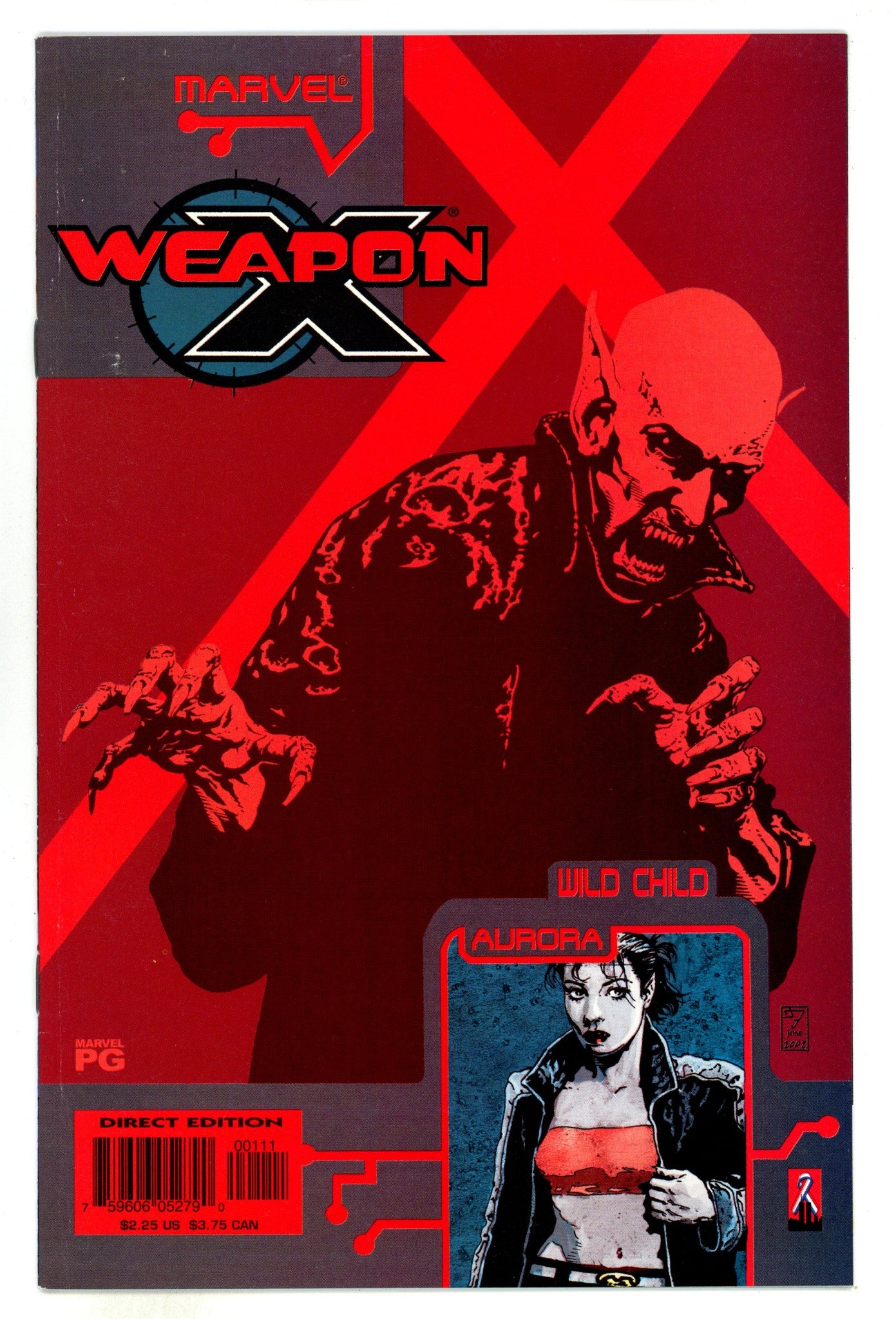 Weapon X: The Draft - Wild Child  1  High Grade  (2002)  