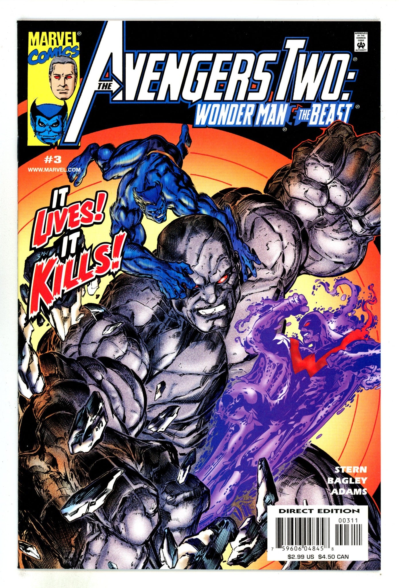 Avengers Two: Wonder Man & Beast 3 High Grade (2000) 