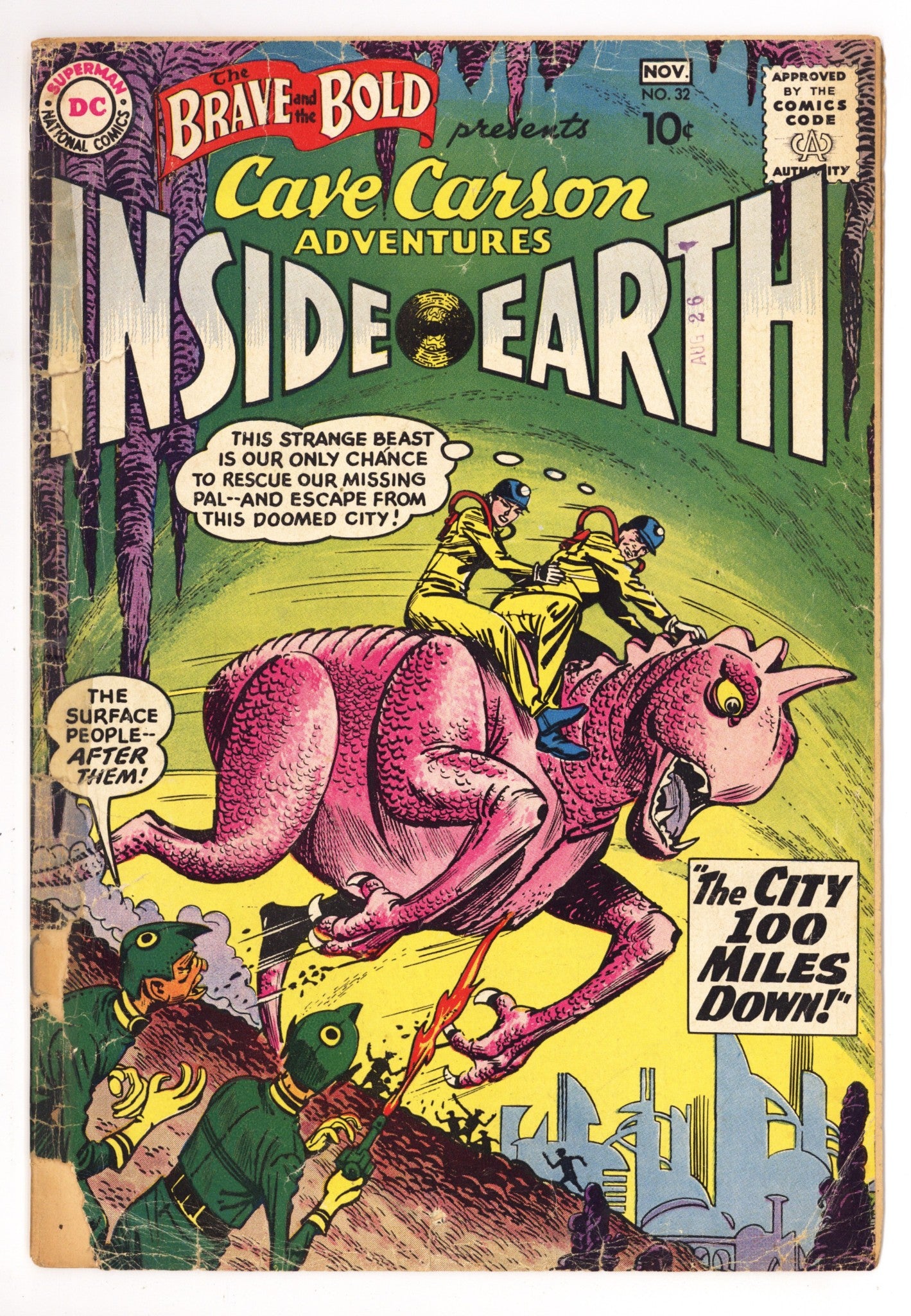 The Brave and the Bold Vol 1 32 PR (0.5) Back Cover Missing (1960) 
