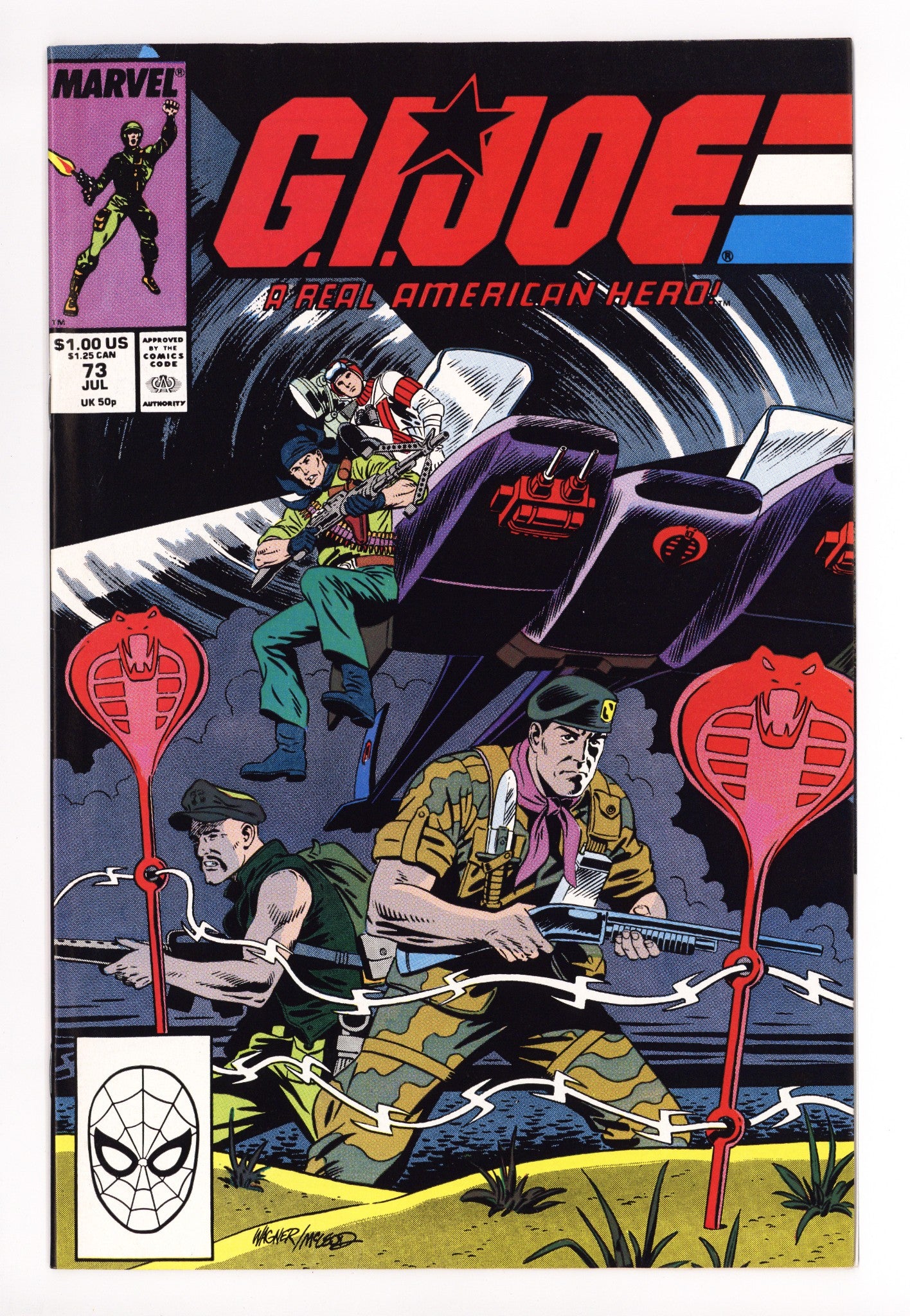 G.I. Joe, A Real American Hero 73 NM- (9.2) (1988) 