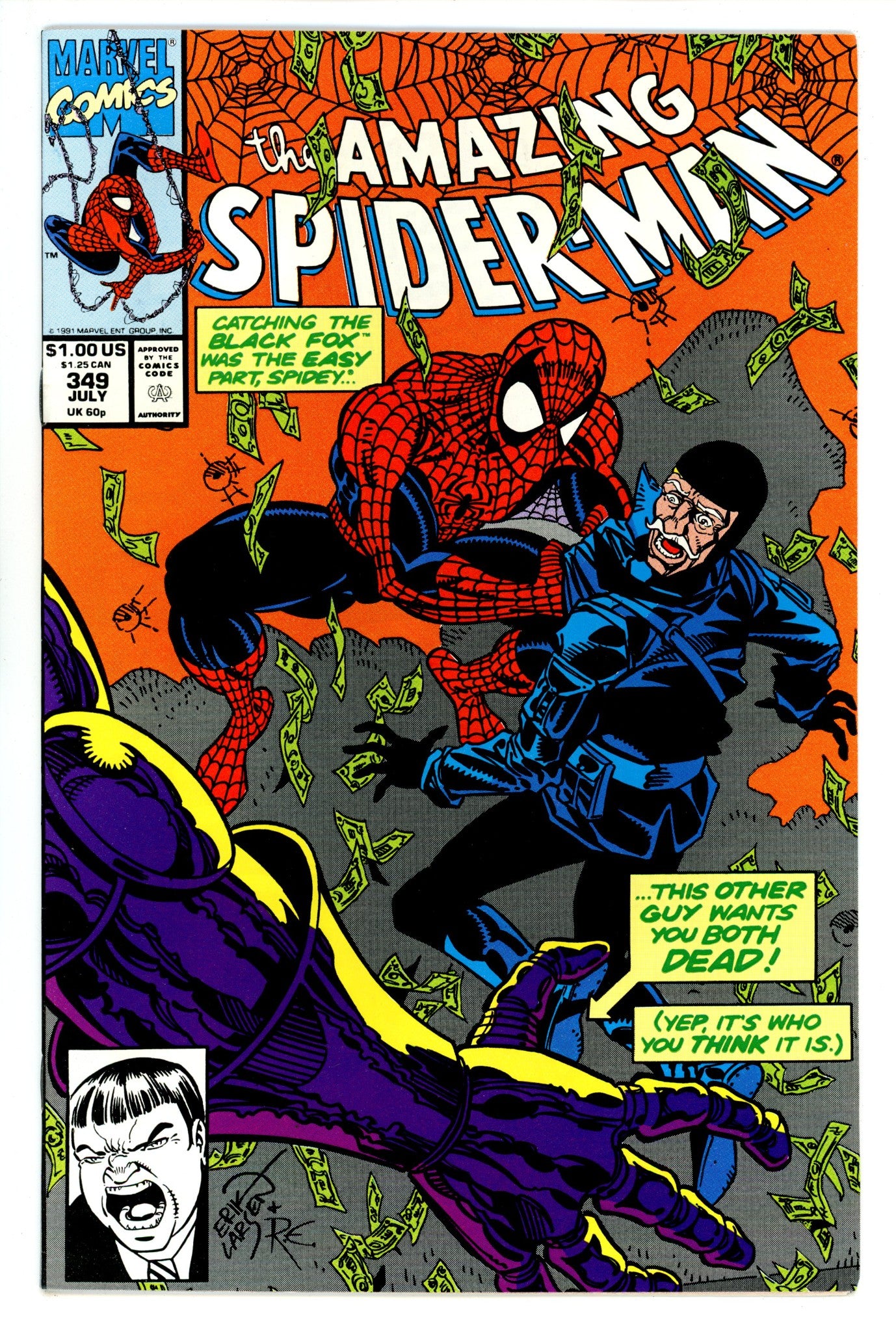 The Amazing Spider-Man Vol 1 349 VF+ (8.5) (1991) 