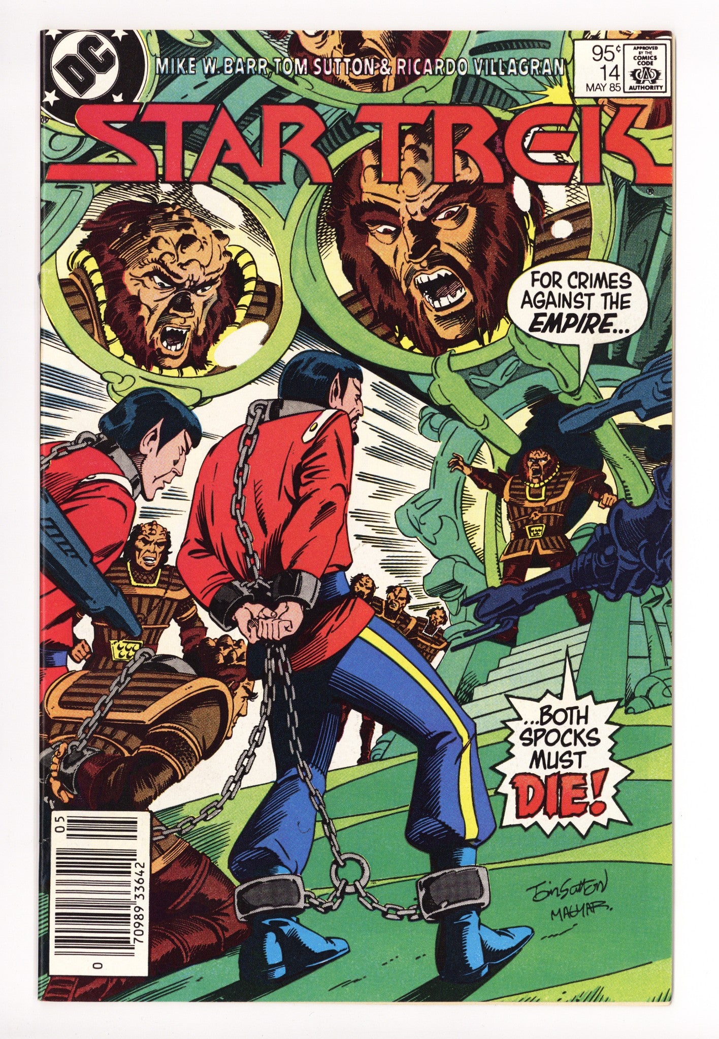 Star Trek Vol 1 14 VF+ (8.5) (1985) Canadian Price Variant 