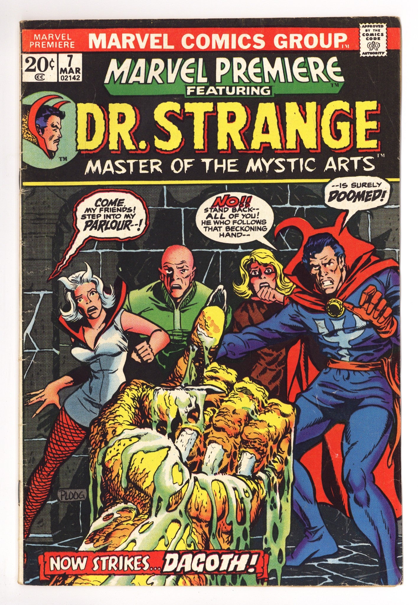 Marvel Premiere 7 GD/VG (3.0) Coupon Clipped (1973) 