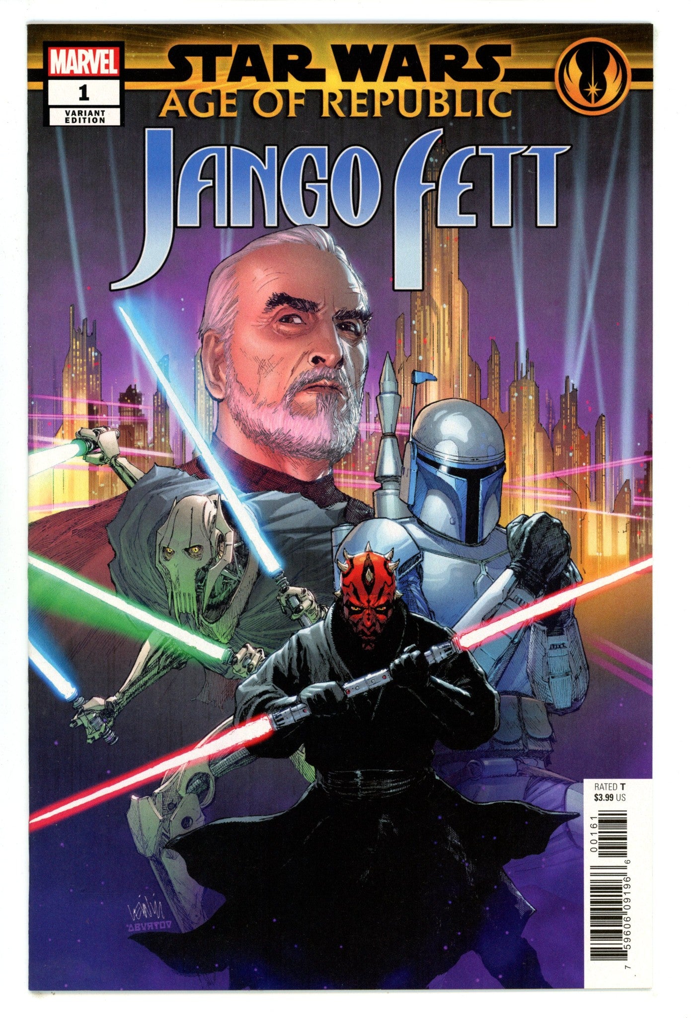 Star Wars: Age of Republic - Jango Fett 1 NM- (9.2) (2019) Yu Variant 