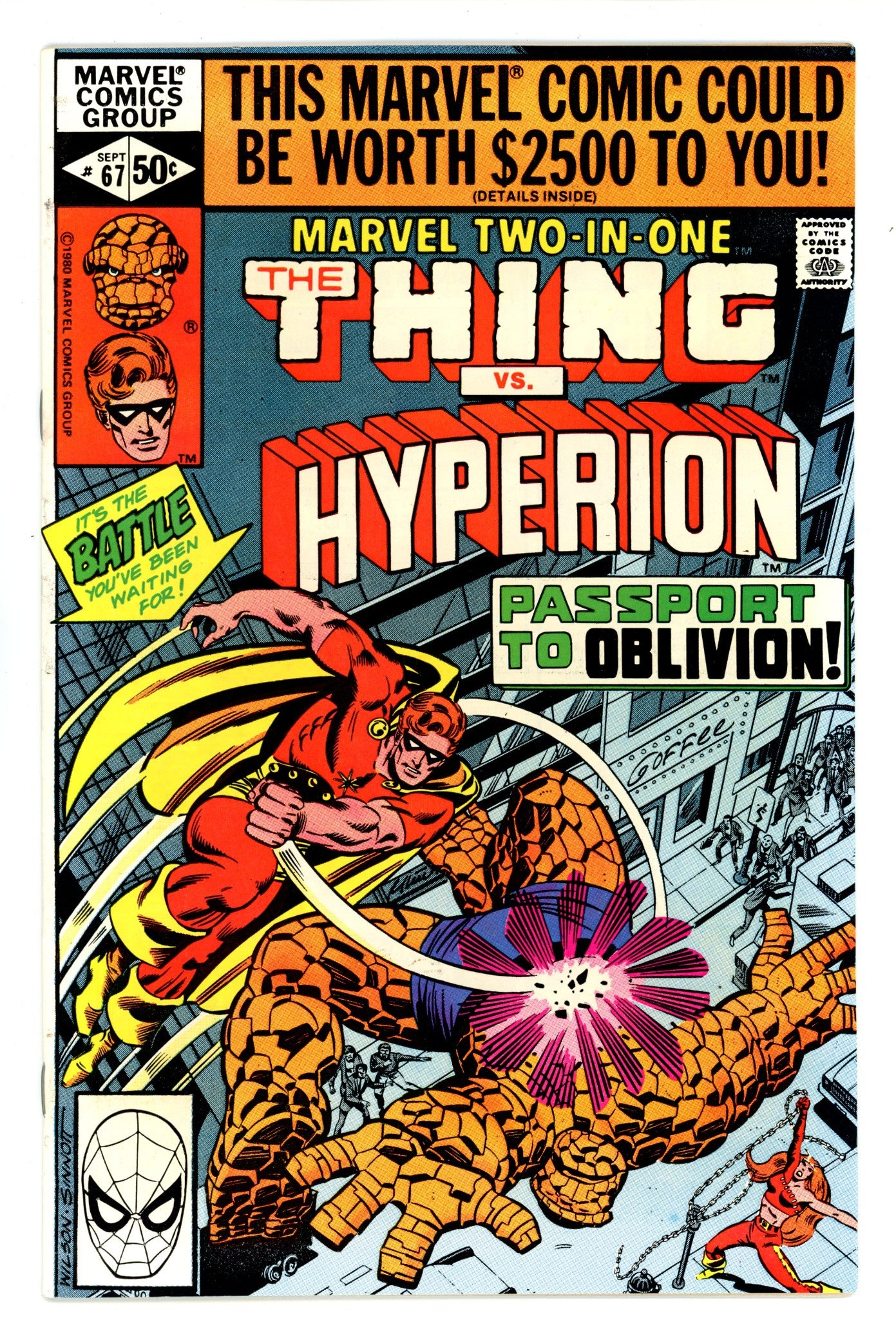 Marvel Two-in-One Vol 1 67 Mid Grade (1980) 