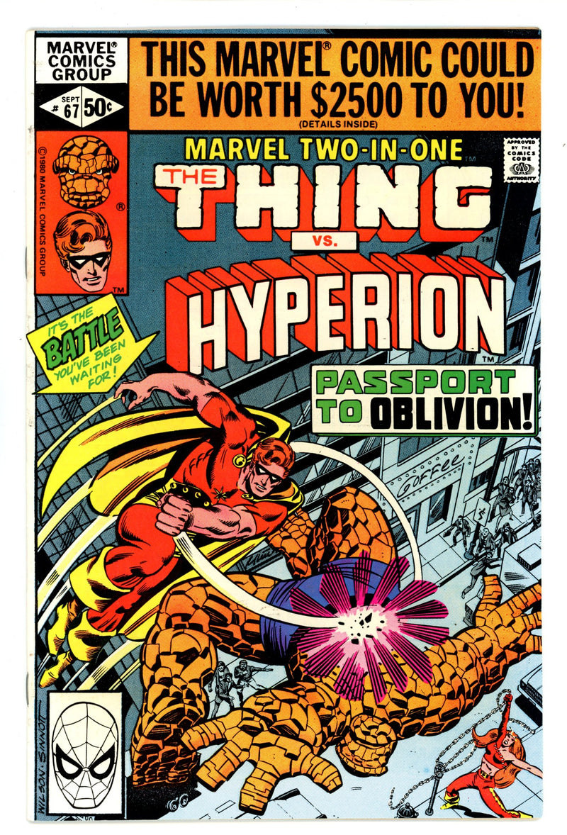 Marvel Two-in-One Vol 1 67 Mid Grade (1980) 