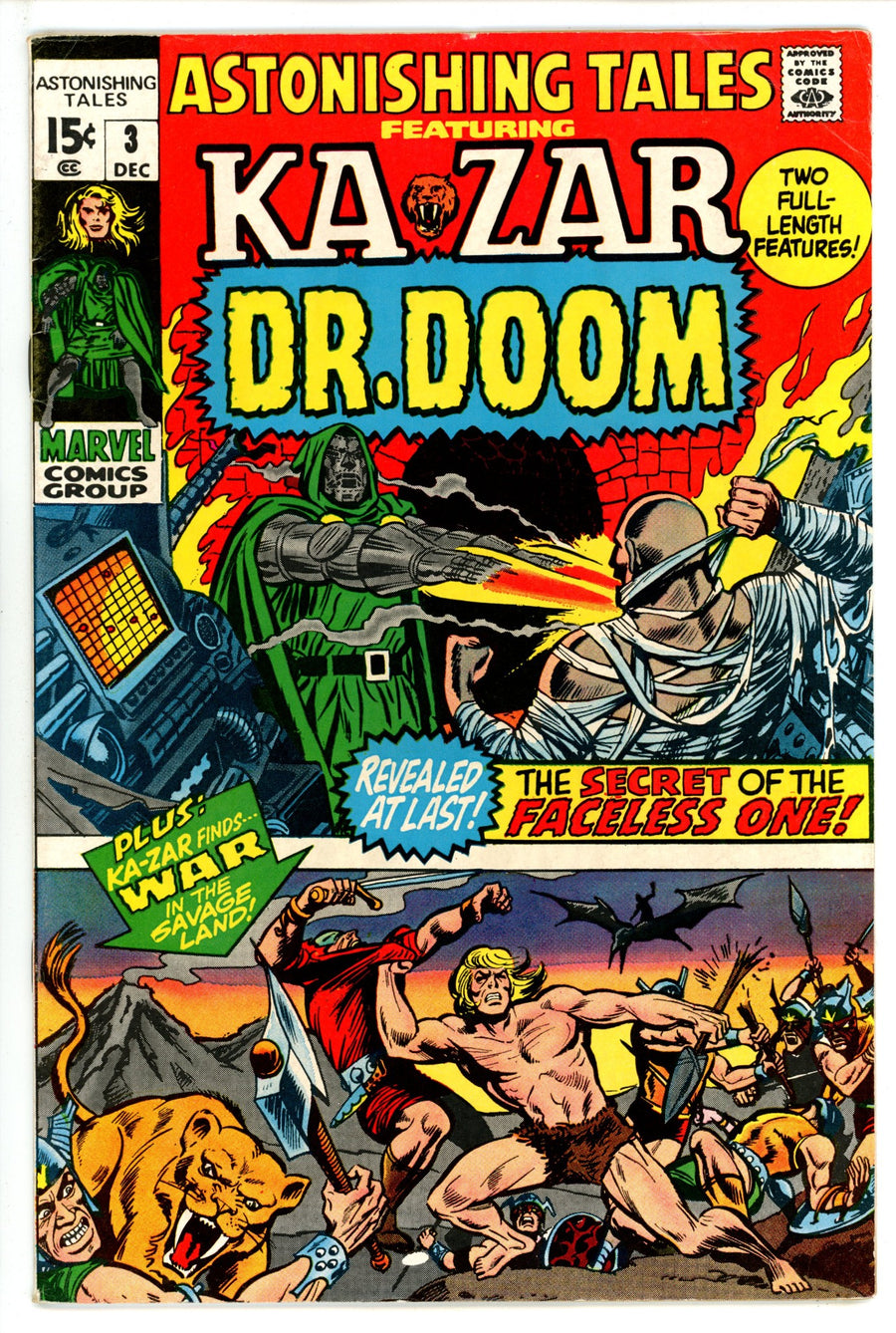 Astonishing Tales Vol 1 3 VG/FN (5.0) (1970) 