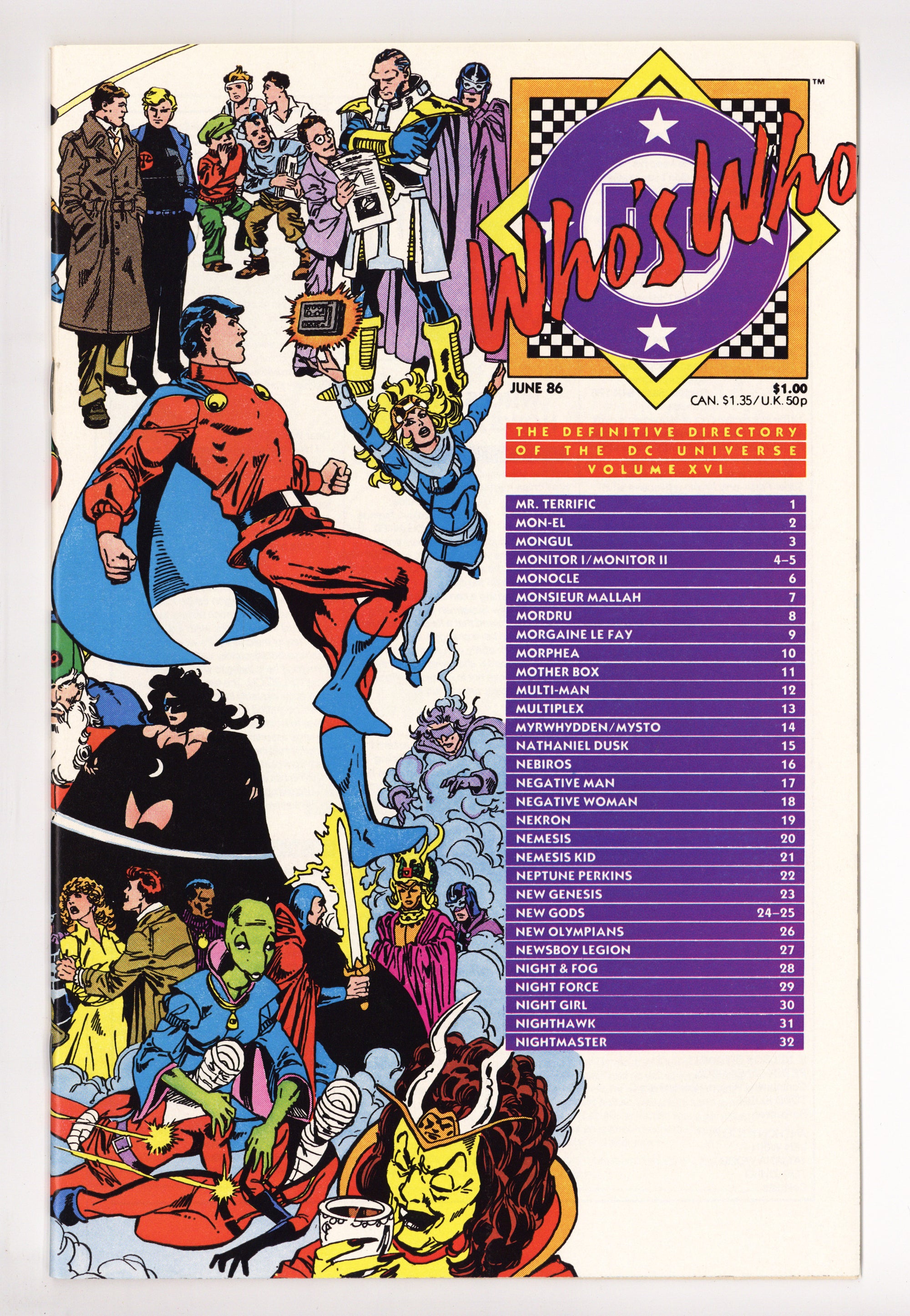 Who's Who: The Definitive Directory of the DC Universe 16 High Grade (1986) 