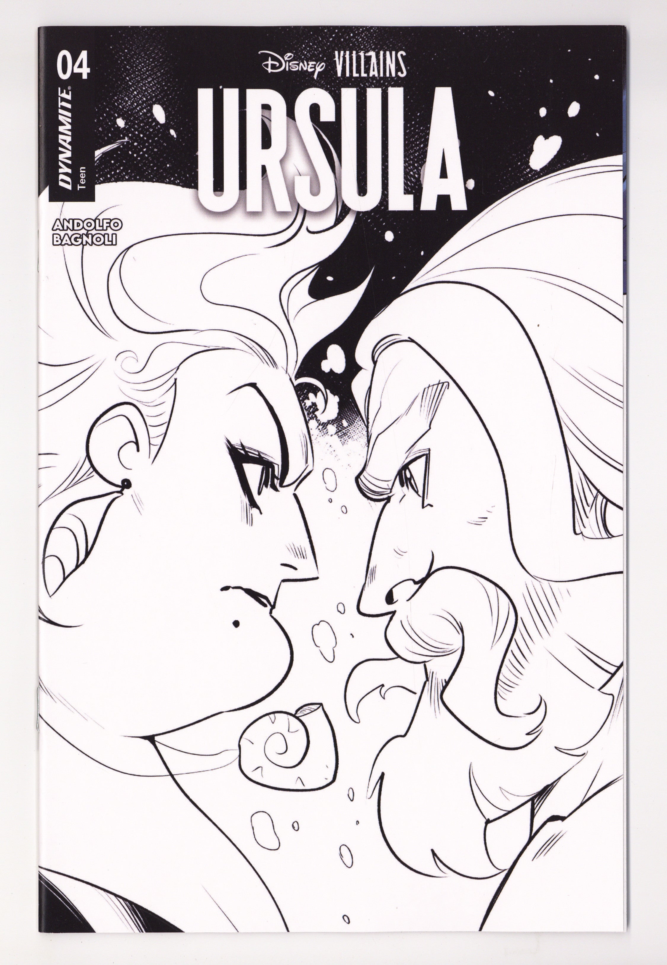 Disney Villains Ursula 4 Andolfo B&W Variant (2026)