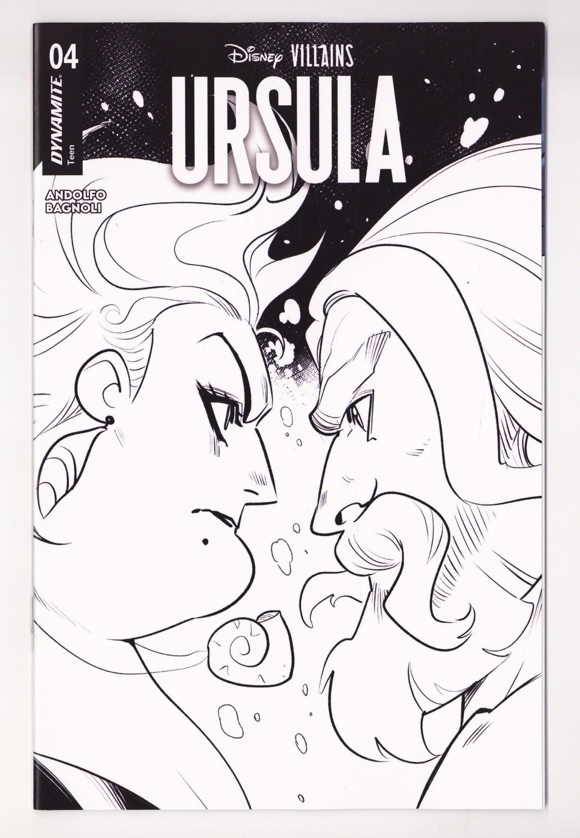 Disney Villains Ursula 4 Andolfo B&W Variant (2026)